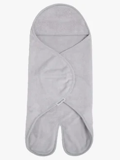 Interiør|BabysOnly Baby's Only Hooded Baby Tæppe med Fødder Cozy, Dusty Grey Grå