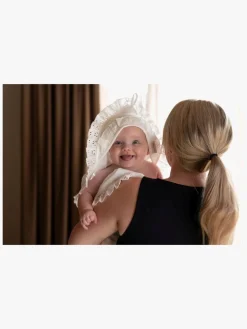 Børn BabysOnly Interiør-Baby's Only Hooded Baby Tæppe Calm, White