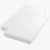 Børn BabysOnly Sengetøj-Baby's Only Stræklagen 2-pak 40x80, Tender White