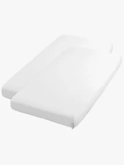 Sengetøj|BabysOnly Baby's Only Stræklagen 2-pak 70x140, Tender White