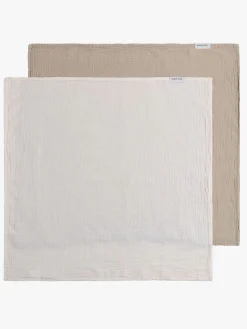 Stofbleer, Nusseklude & Babytæpper|BabysOnly Baby's Only 65x65 Tæppe/ Stofble i Musselin 2-pak, Tender Beige