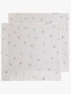 Stofbleer, Nusseklude & Babytæpper|BabysOnly Baby's Only 65x65 Tæppe/ Stofble i Musselin 2-pak, Tender Clover Beige