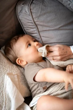 Stofbleer, Nusseklude & Babytæpper|BabysOnly Baby's Only 65x65 Tæppe/ Stofble i Musselin 2-pak, Tender Linen Beige