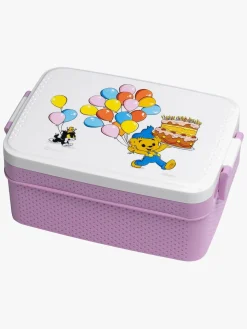 Spisetid|Bamse Verdens Stærkeste Bjørn Madkasse Fest Lilla/Hvid/Flerfarvet