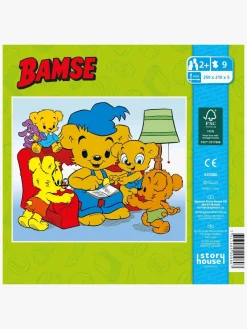 Spil & Puslespil|Bamse Verdens Stærkeste Bjørn Puslespil Læsning 9 Brikker