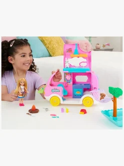 Dukker & Bamser|Barbie Chelsea Legesæt 2-in-1 Camper med Dukke