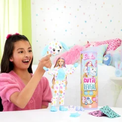Dukker & Bamser|Barbie Cutie Reveal Dukke med Regnbuefarvet Dalmatiner Flerfarvet