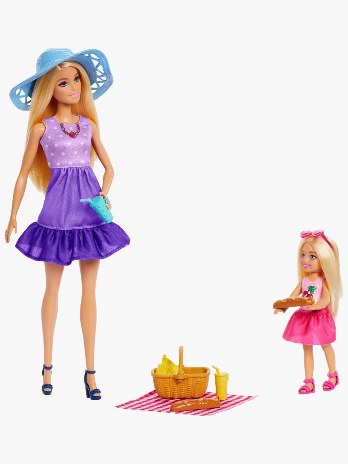 Barbie Dukker & Bamser-Family & Friends Legesæt Malibu & Chelsea Picnic