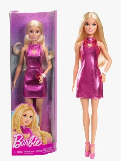 Dukker & Bamser|Barbie Fashionista Dukke med Blondt Hår & Lyserød Kjole