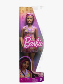 Dukker & Bamser|Barbie Fashionistas Dukke med Hjertemønstret Sweaterkjole Flerfarvet