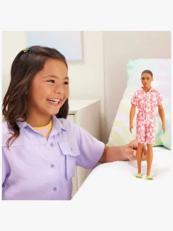 Barbie Dukker & Bamser-Ken Fashionista Dukke i Mønstret Overall