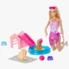 Dukker & Bamser|Barbie Puppy Pool Party Legesæt