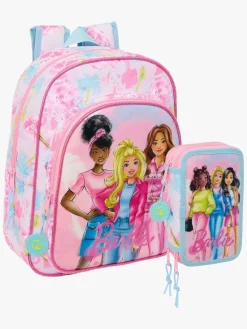Børn Barbie Tasker-Rygsæk 10L & Penalhus med 3 Rum, Pink
