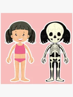 Spil & Puslespil|Lærerig Leg|BarboToys Barbo Toys Body Puslespil Pige 36 Brikker Lyserød