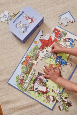 Spil & Puslespil|EmilILonneberga Barbo Toys Emil Fra Lønneberg Kuffert med 1 Puslespil 24 Brikker