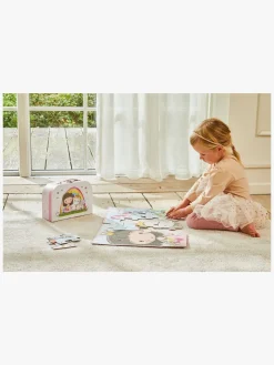 BarboToys Spil & Puslespil-Barbo Toys Lillie & Ellie Kuffert med Gulvpuslespil 24 Brikker