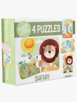 BarboToys Spil & Puslespil-Barbo Toys  Rør og føl Puslespil Safari 4-i-1