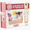 Spil & Puslespil|BarboToys Barbo Toys  Rør og føl Puslespil Bondegårdsvenner 4-i-1