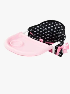 Dukker & Bamser|BayerDesign Bayer Design Babystol til Bord med Bakke, Sort/Lyserød