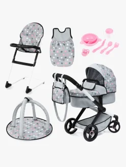 Dukker & Bamser|BayerDesign Bayer Design Combi Dukkevogn Xeo Sæt, Grey Grå