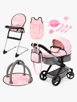 BayerDesign Dukker & Bamser-Bayer Design Combi Dukkevogn Xeo Sæt, Soft Pink