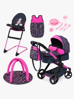 Dukker & Bamser|BayerDesign Bayer Design Combi Dukkevogn Xeo Delux Sæt, Dark Blue Blå