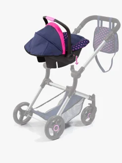 Dukker & Bamser|BayerDesign Bayer Design Dukkeautostol med Kaleche, Blå Lyserød/Blå