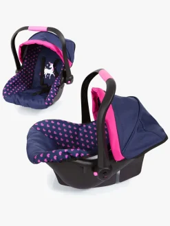 Dukker & Bamser|BayerDesign Bayer Design Dukkeautostol med Kaleche, Blå Lyserød/Blå