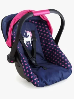 Dukker & Bamser|BayerDesign Bayer Design Dukkeautostol med Kaleche, Blå Lyserød/Blå