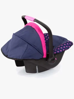 Dukker & Bamser|BayerDesign Bayer Design Dukkeautostol med Kaleche, Blå Lyserød/Blå