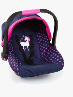 Dukker & Bamser|BayerDesign Bayer Design Dukkeautostol med Kaleche, Blå Lyserød/Blå