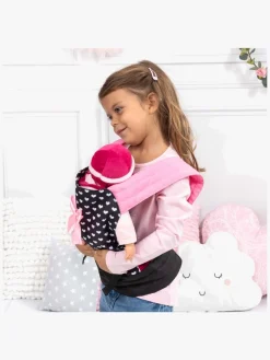 BayerDesign Dukker & Bamser-Bayer Design Dukkebæresele, Sort/Lyserød