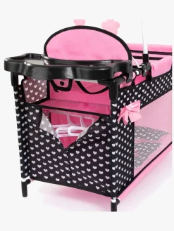 Dukker & Bamser|BayerDesign Bayer Design Dukkeseng Multi, Sort/Lyserød Sort/Lyserød