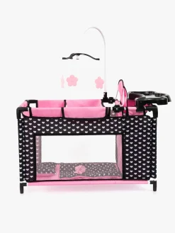 Dukker & Bamser|BayerDesign Bayer Design Dukkeseng Multi, Sort/Lyserød Sort/Lyserød