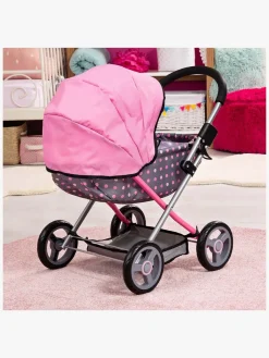 Dukker & Bamser|BayerDesign Bayer Design Dukkevogn Cosy, Grå/Lyserød Grå/Lyserød