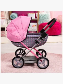 Dukker & Bamser|BayerDesign Bayer Design Dukkevogn Cosy, Grå/Lyserød Grå/Lyserød