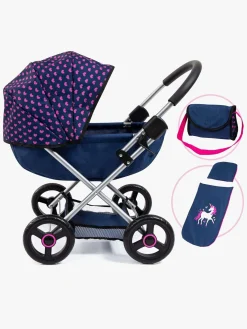 Dukker & Bamser|BayerDesign Bayer Design Dukkevogn Cosy, Blå/Lyserød Blå/Lyserød