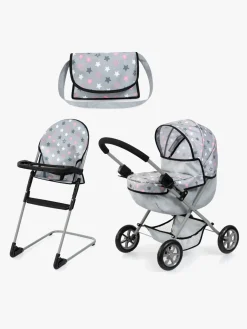 Dukker & Bamser|BayerDesign Bayer Design Dukkevogn Cosy Sæt, Grey Grå