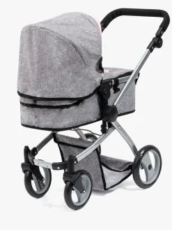 Dukker & Bamser|BayerDesign Bayer Design Dukkevogn Mega Set Milano Lyserød/Grå