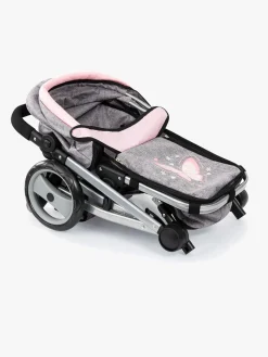 Dukker & Bamser|BayerDesign Bayer Design Dukkevogn Mega Set Milano Lyserød/Grå