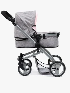 Dukker & Bamser|BayerDesign Bayer Design Dukkevogn Mega Set Milano Lyserød/Grå