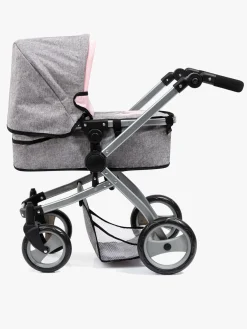 Dukker & Bamser|BayerDesign Bayer Design Dukkevogn Mega Set Milano Lyserød/Grå