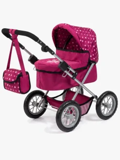 Dukker & Bamser|BayerDesign Bayer Design Dukkevogn Trendy, Bordeaux Rød