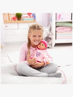 Dukker & Bamser|BayerDesign Bayer Design First Words Dukke Mus 38 cm Lyserød/Hvid