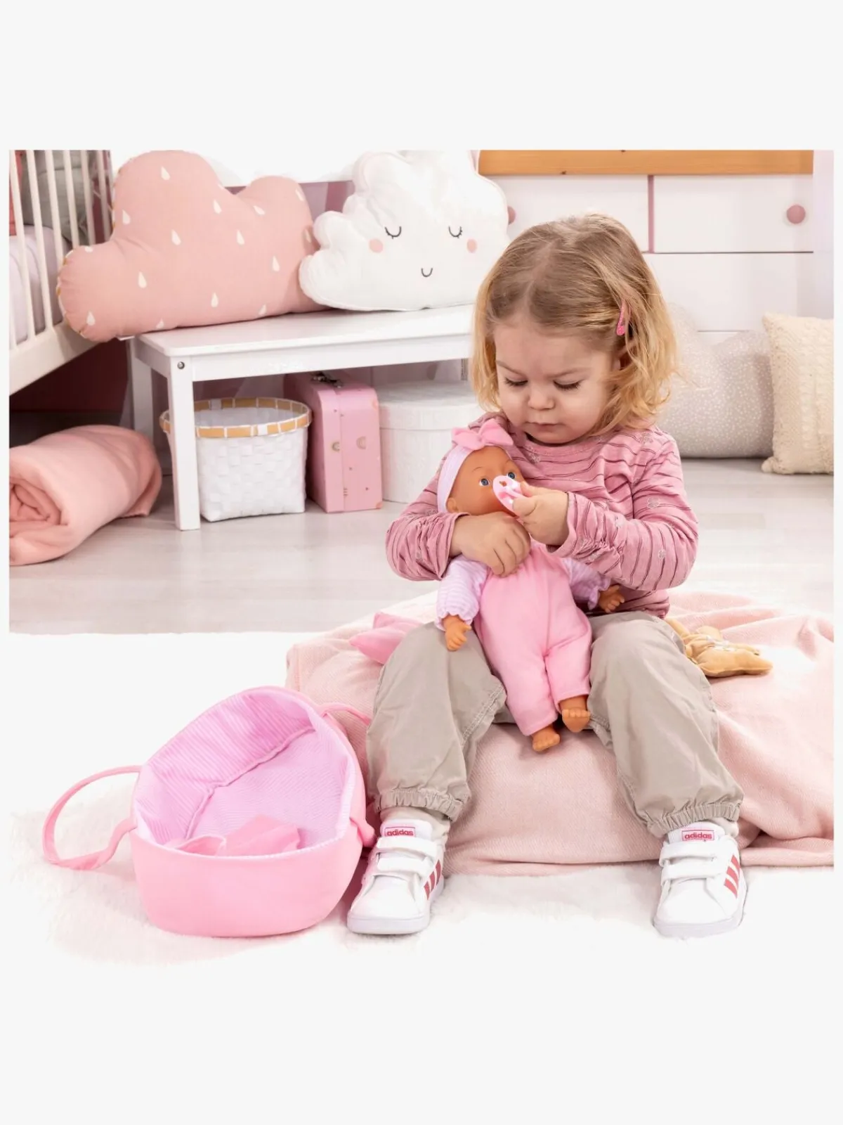 BayerDesign Dukker & Bamser-Bayer Design First Words Dukke 28 cm med Tilbehør