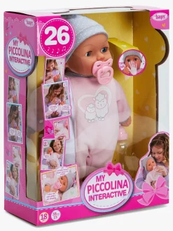 Legetøj Til Børn På 0-10 År|Dukker & Bamser|BayerDesign Bayer Design Piccolina Interaktiv Dukke 38 cm, Lyserødt Lam