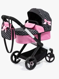 BayerDesign Dukker & Bamser-Bayer Design Xeo Dukkevogn, Sort/Lyserød