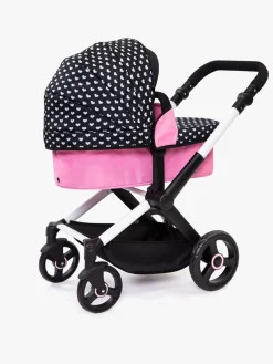 BayerDesign Dukker & Bamser-Bayer Design Xeo Dukkevogn, Sort/Lyserød