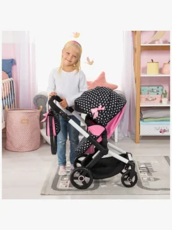 BayerDesign Dukker & Bamser-Bayer Design Xeo Dukkevogn, Sort/Lyserød