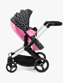 BayerDesign Dukker & Bamser-Bayer Design Xeo Dukkevogn, Sort/Lyserød